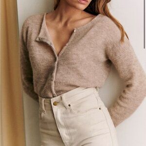 Sezane Beige Gaspard Cardigan